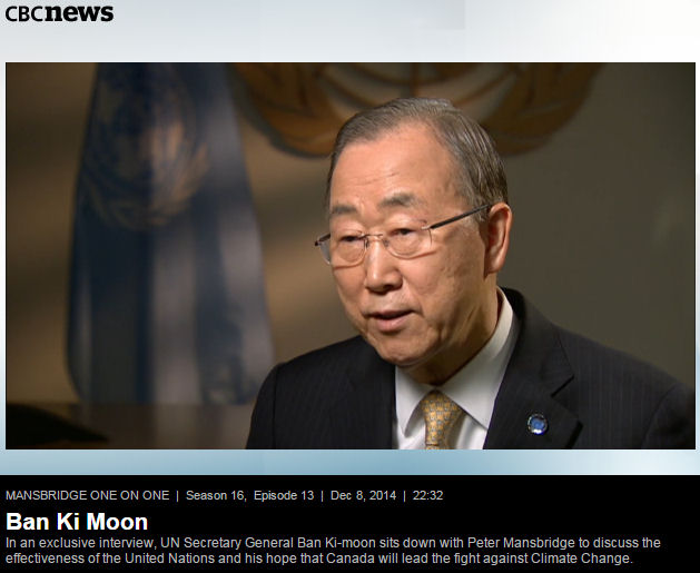 CBC's head news honcho interviews current UN head honcho