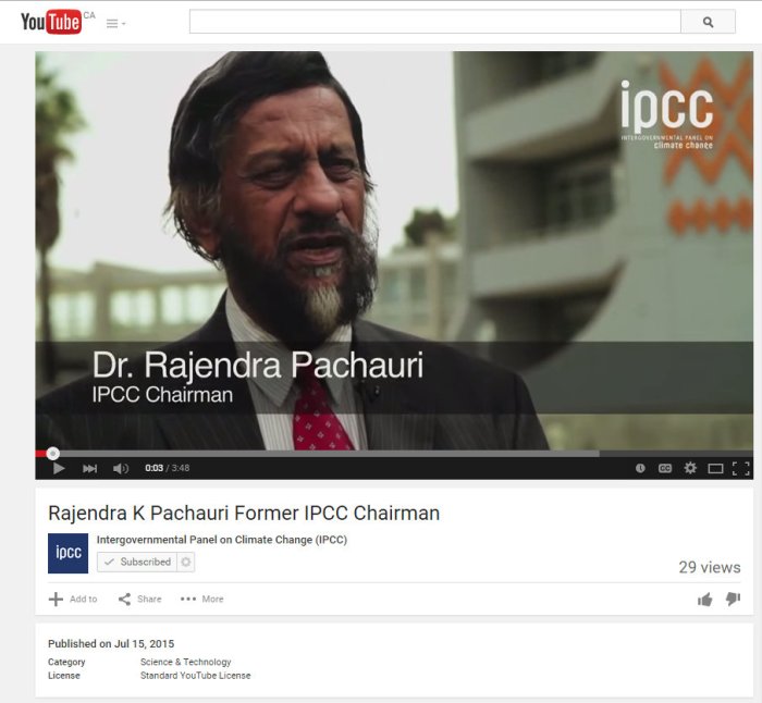Current or former chair? Consistency is not an IPCC product! Video at: https://www.youtube.com/watch?v=KA3peO3Myo8